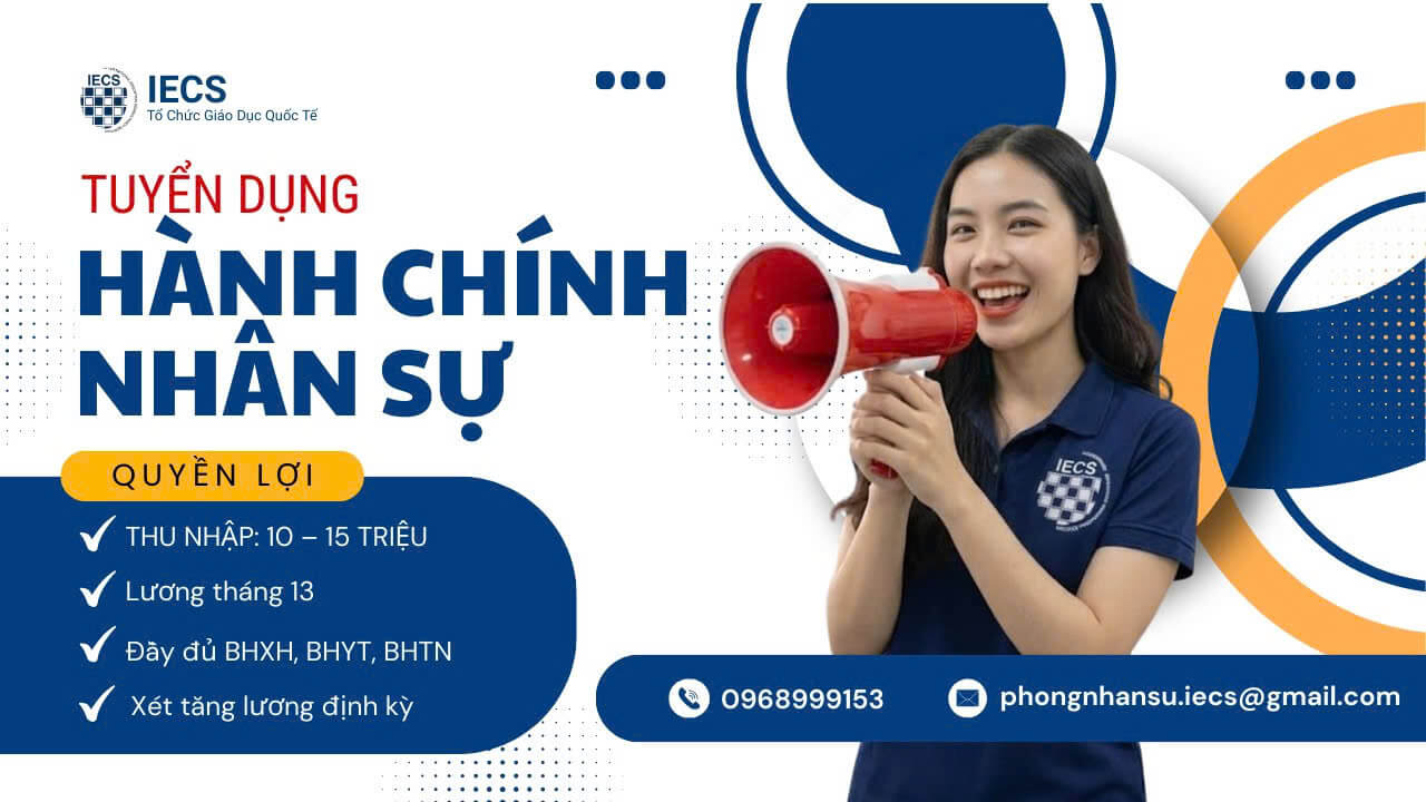 Nhân Viên Hành Chính Nhân Sự - Tháng 3/2026