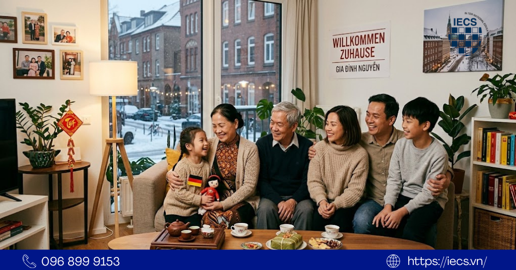 Gia đình hạnh phúc tại Đức