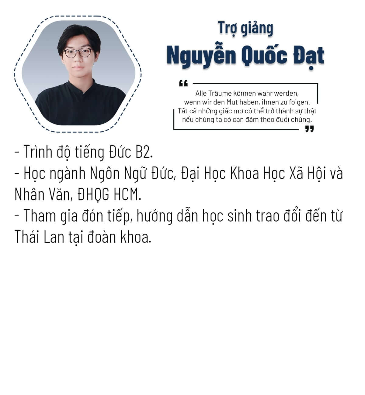 Trợ giảng Đạt