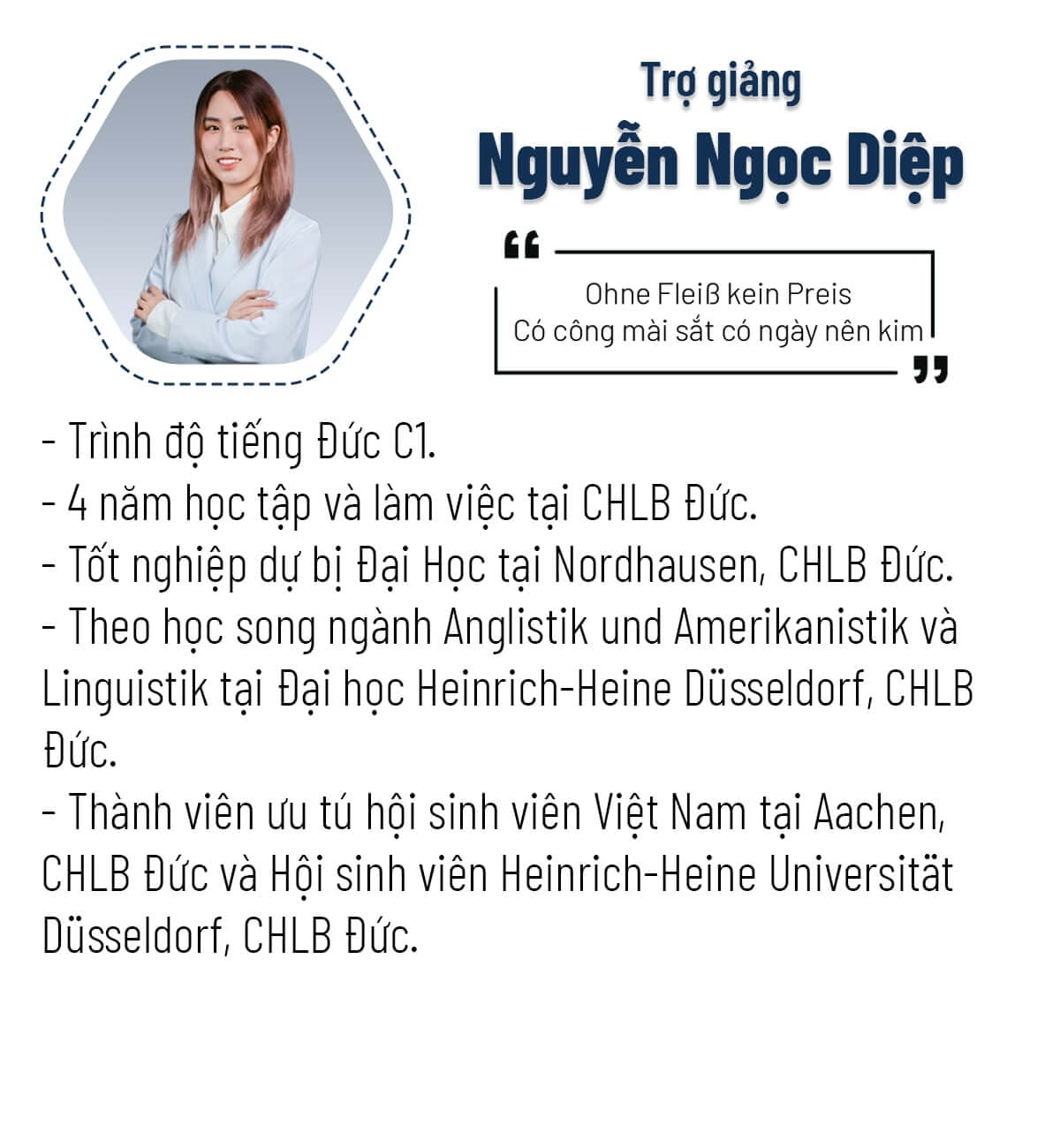 Trợ giảng Ngọc Diệp