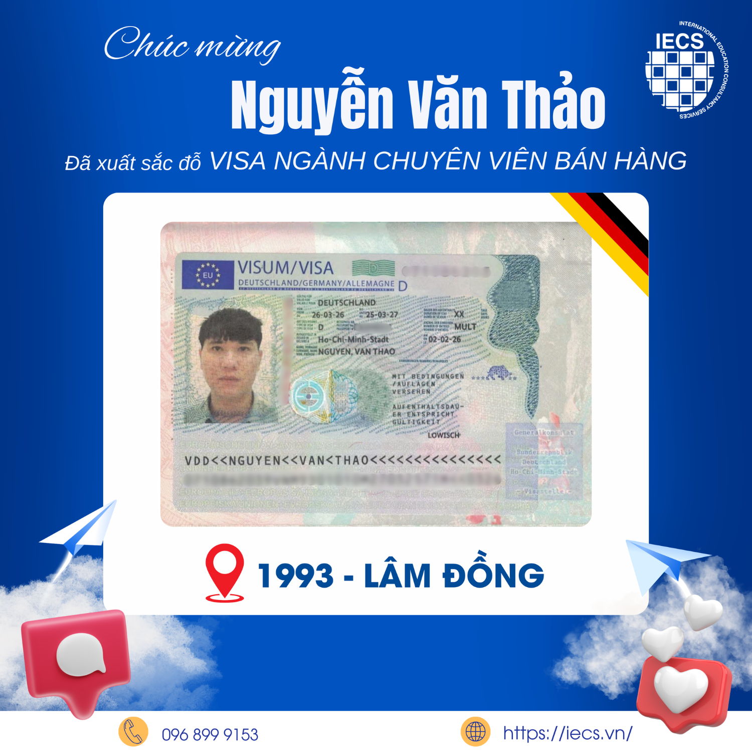 Ảnh visa đã đậu 3