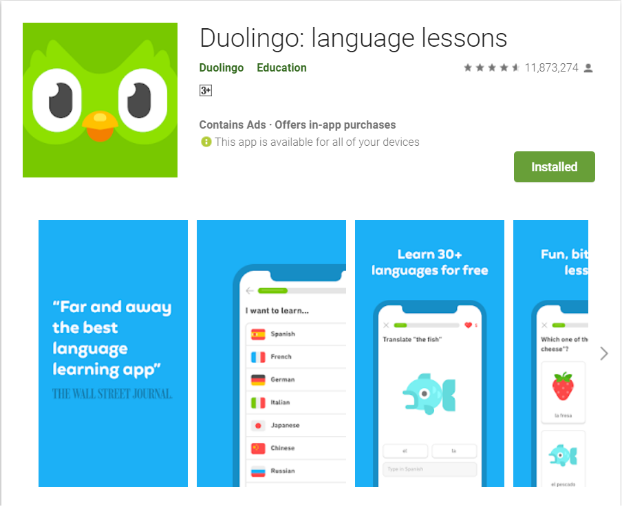 App học tiếng Đức cho người mới bắt đầu - Duolingo