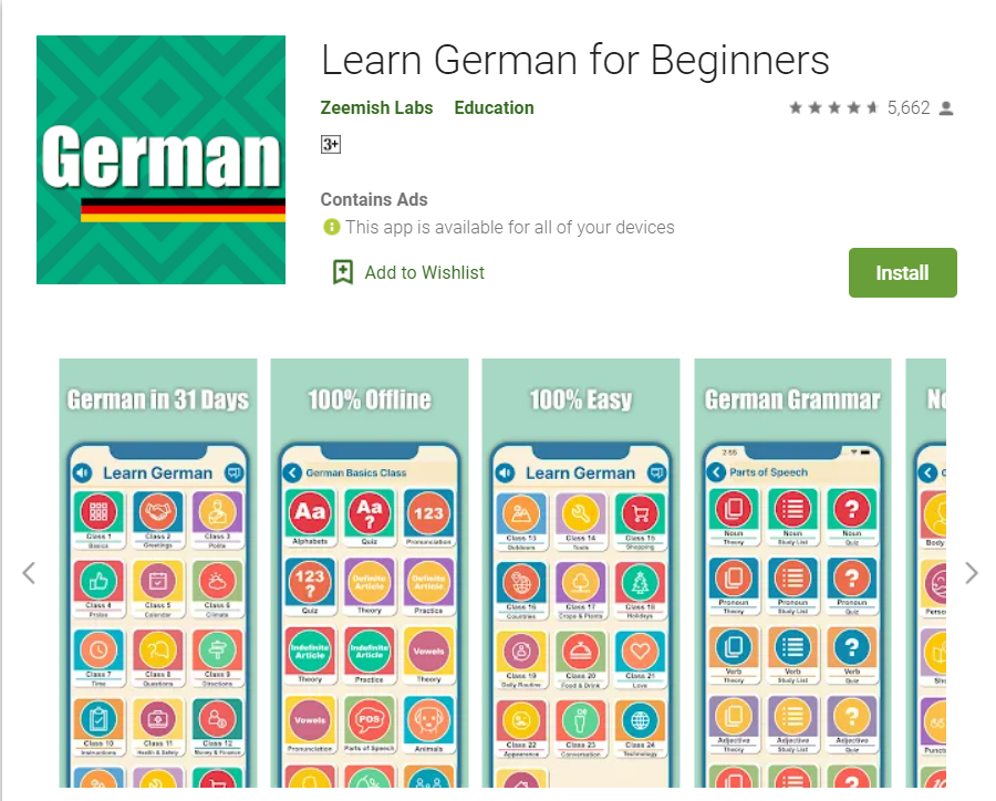 App học tiếng Đức cho người mới bắt đầu - Learn German for Beginners