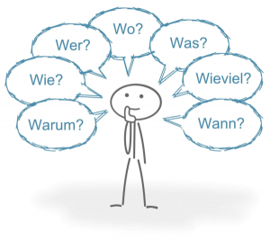 Cách đặt câu hỏi trong tiếng Đức