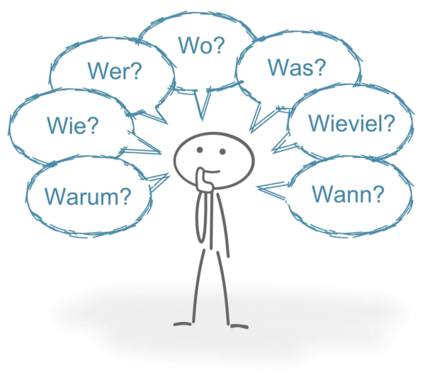 Cách đặt câu hỏi trong tiếng Đức