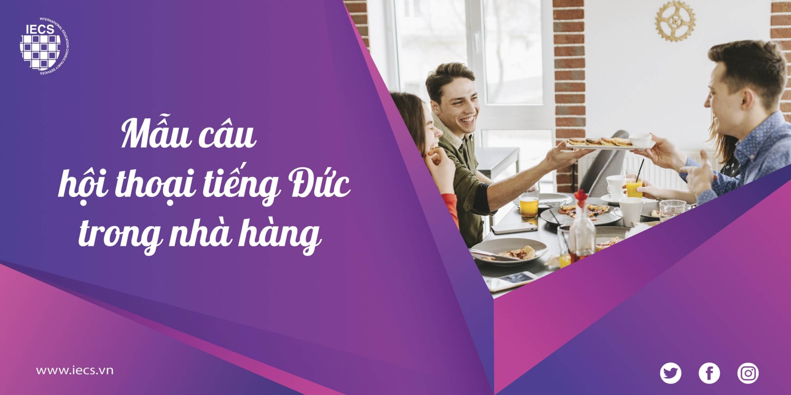 Mẫu câu hội thoại tiếng Đức trong nhà hàng